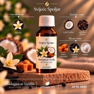 Mirisno ulje za svijeće MADAGASCAR VANILA 50G